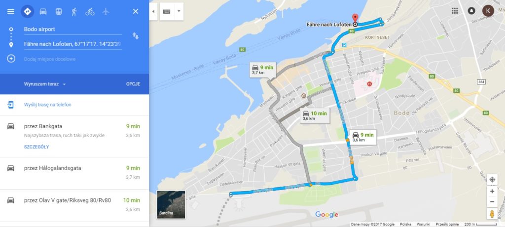 Bodo - jak dojść z lotniska do portu?